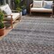 Edge Collections - 5' x 8' - Brown - Durable Striped Washable Area Rug for Indoor and Outdoor Use - 1 Piece